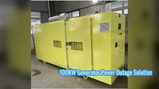 100KW প্রাকৃতিক গ্যাস জেনারেটরের ব্যাকআপ পাওয়ার